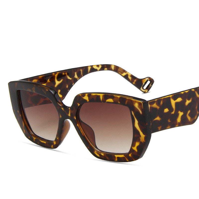 Bold Polygon Contrast Frame Sunglasses – Retro Statement Eyewear