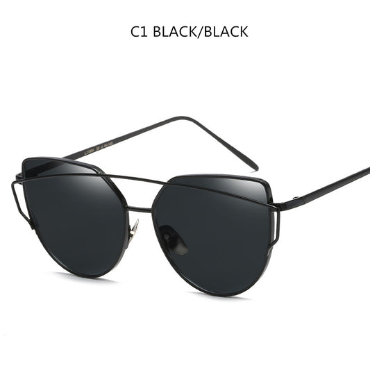 Sharp-Edge Cat Eye Sunglasses