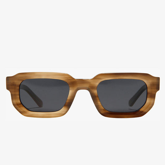 Unisex Retro Square Frame Acetate Sunglasses