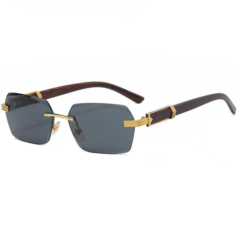Frameless Cut-Edge Gradient Marine Eye Protection Sunglasses